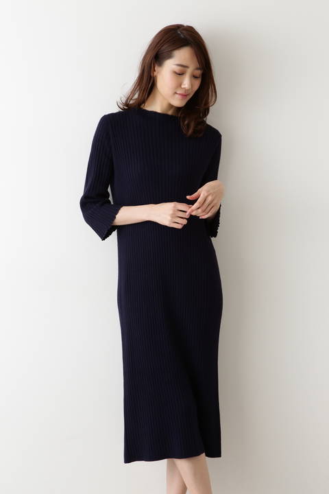 ワイドリブニットワンピ ワンピース ドレス Natural Beauty Basic ナチュラルビューティー ベーシック のファッション通販mix Tokyo