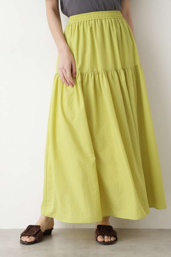 洗える 7カラーティアードスカート ボトムス サンエービーディーオンラインストア Sanei Online Store