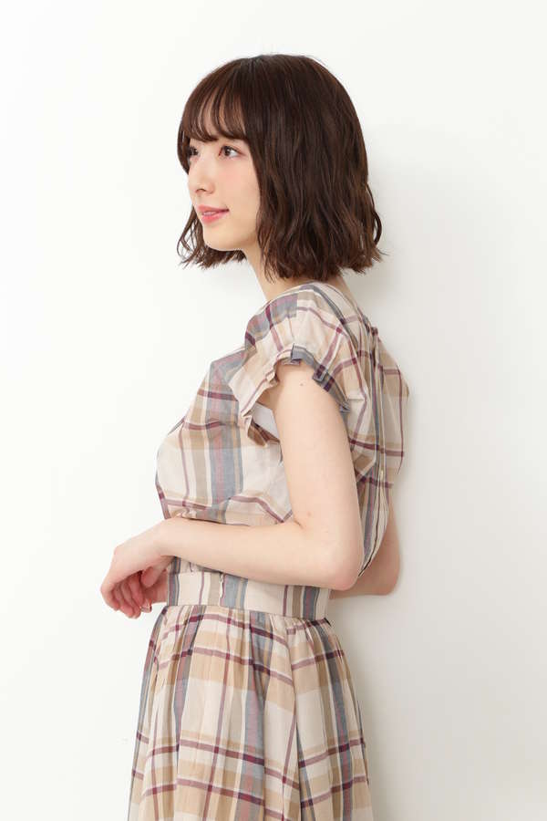 Easy Rustic マドラスチェックブラウス トップス サンエービーディーオンラインストア Sanei Bd Online Store