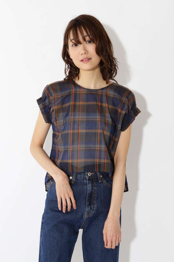 Easy Rustic マドラスチェックブラウス トップス サンエービーディーオンラインストア Sanei Bd Online Store