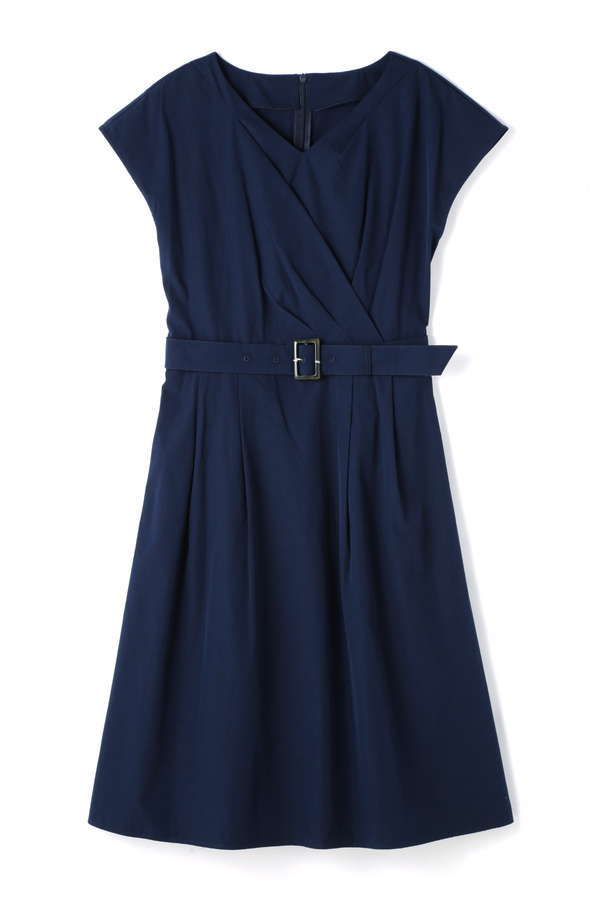 洗える タイプライターカシュクールワンピース ワンピース サンエービーディーオンラインストア Sanei Online Store