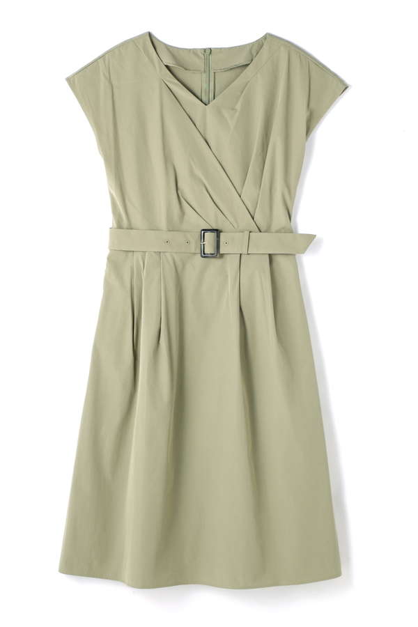 洗える タイプライターカシュクールワンピース ワンピース サンエービーディーオンラインストア Sanei Online Store