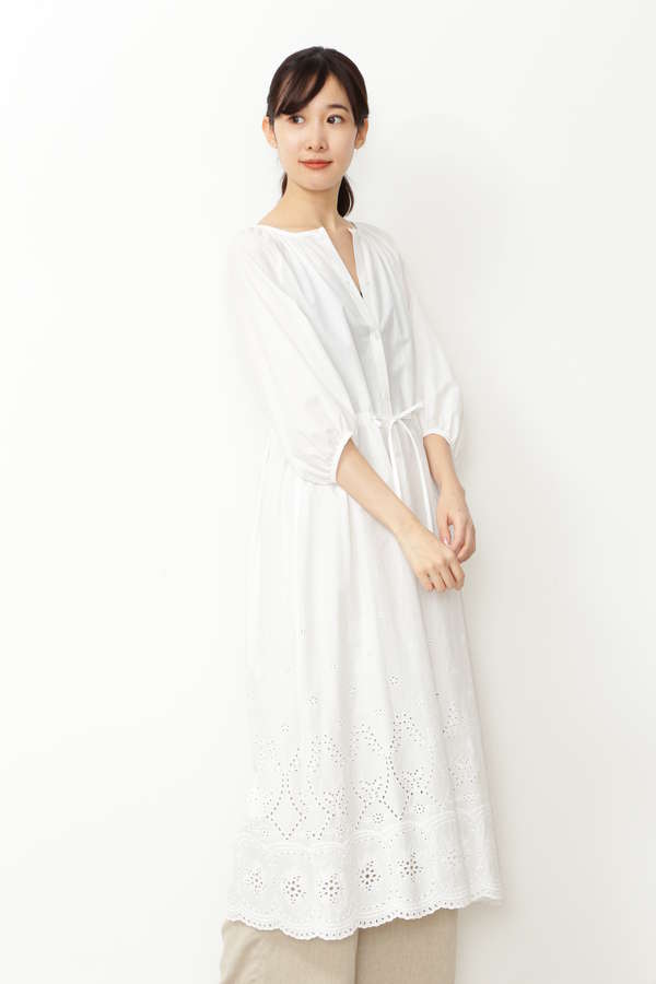 コットンローン刺繍 2way羽織りワンピ ワンピース サンエービーディーオンラインストア Sanei Online Store