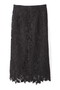 フラワーレースストレートスカート