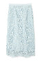 フラワーレースストレートスカート