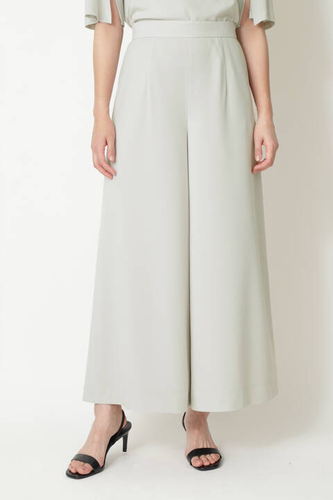 ［ウォッシャブル］トリアセドライスムースセミワイドパンツ