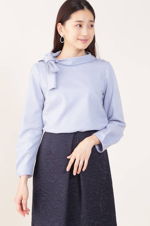 【先行予約 11月上旬-中旬入荷予定】バランサーキュラーボウタイブラウス