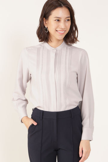 ［ウォッシャブル］エステルダブルクロシャツ