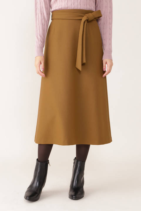 二重織ミルドＡラインスカート