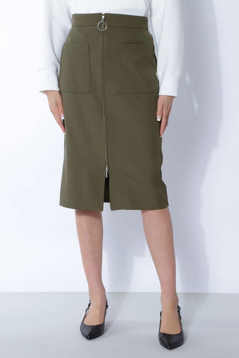Web限定商品 フロントジップスカート Tokyostyle