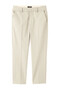 ［ウォッシャブル］麻混ツイルテーパードパンツ