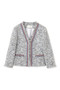 ブレードトリミングカラーツイードジャケット