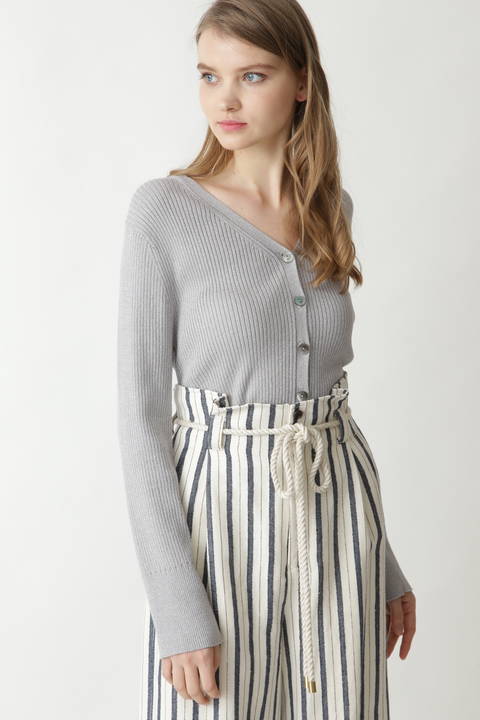 シャイニーＲＩＢショートカーデ