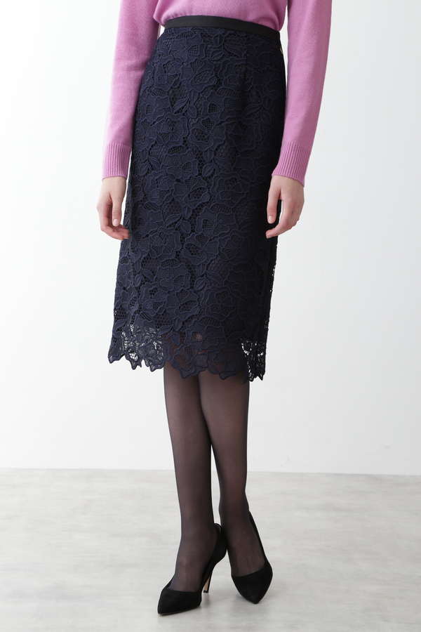 ケミカルフラワーレースタイトスカート Pinky Dianne ピンキーアンドダイアン 公式 通販mix Tokyo ミックスドットトウキョウ