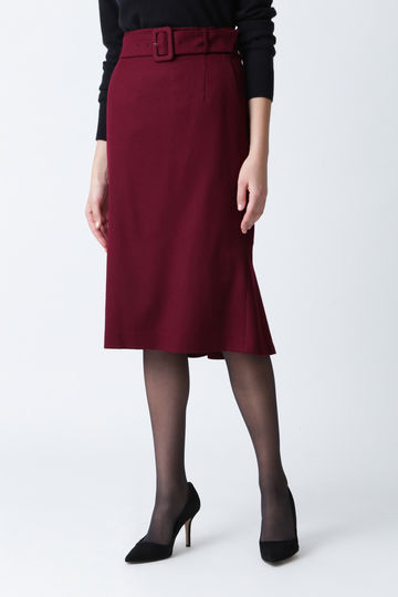 ウールサキソニーバックマーメイドスカート