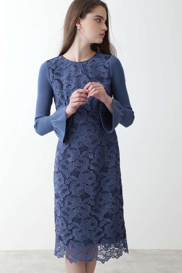 ケミカルフラワーレースタイトワンピース Pinky Dianne ピンキーアンドダイアン 公式 通販mix Tokyo ミックスドットトウキョウ