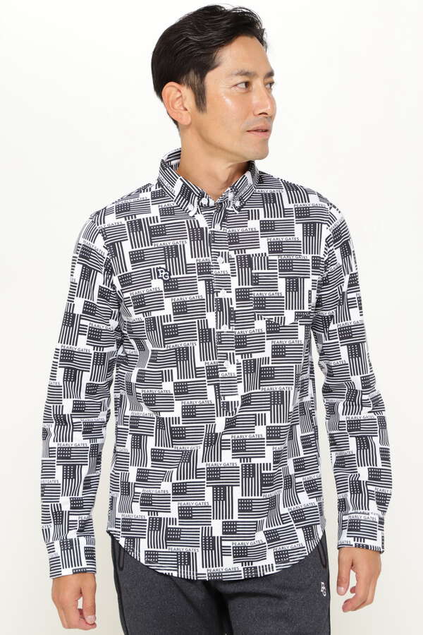 パーリーゲイツ サーモライト カノコ アメリカ ボタンダウン プルオーバー カットソー