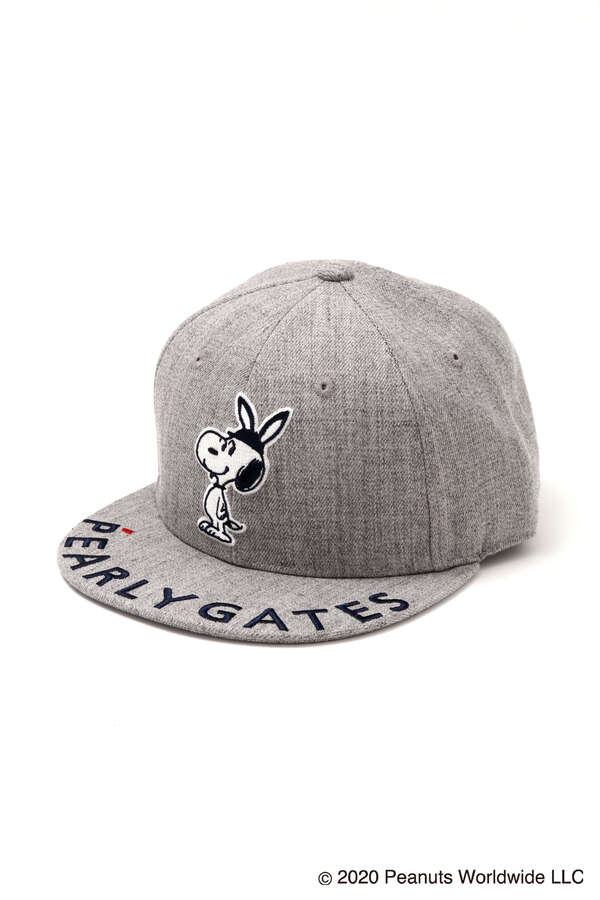 パーリーゲイツ Snoopy Snoopy ワッペン フラット ブリム キャップ Unisex
