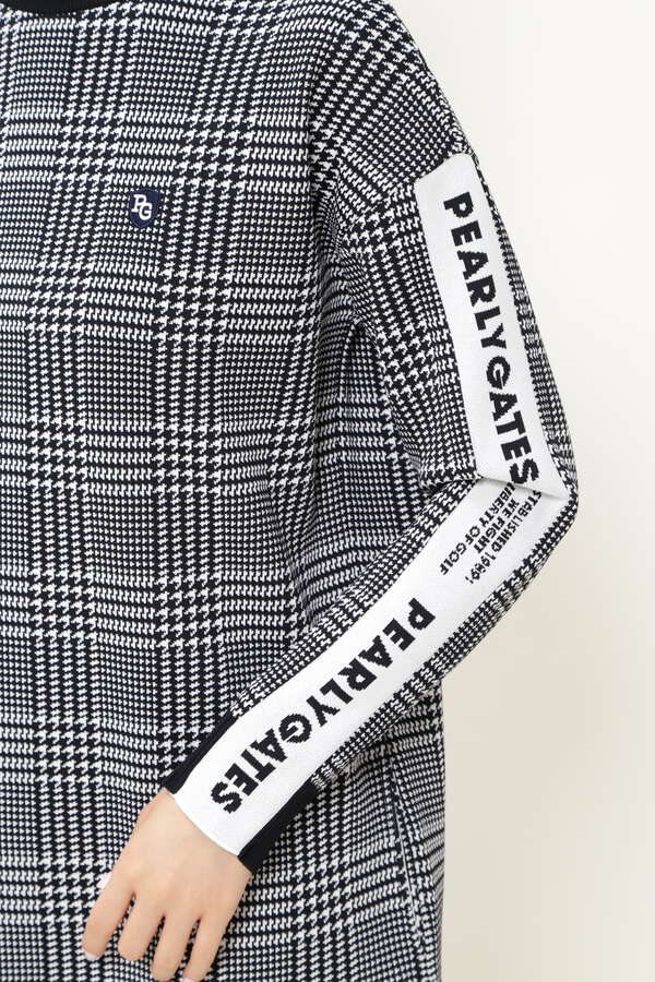 パーリーゲイツ グレンチェック ハイネック ワンピース Glencheck Series