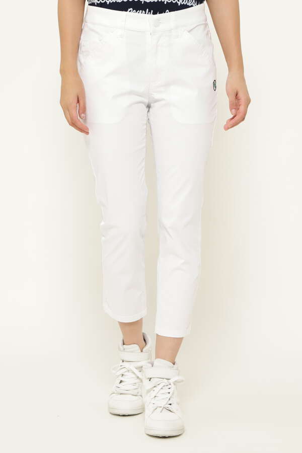 パーリーゲイツ 透防プラスクール ドビー ストレッチ プラスクール クロップド パンツ