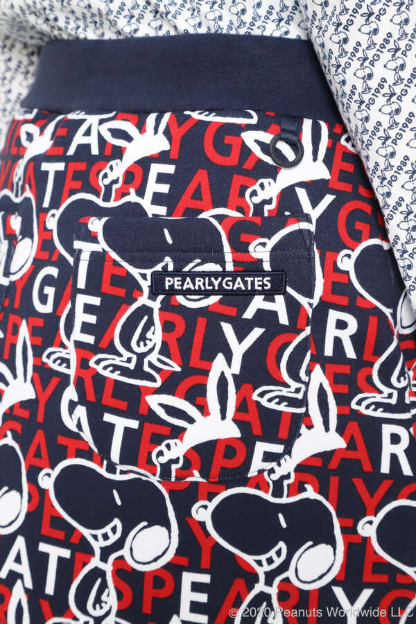パーリーゲイツ Snoopy 裏毛起毛 Snoopy スウェット スカート