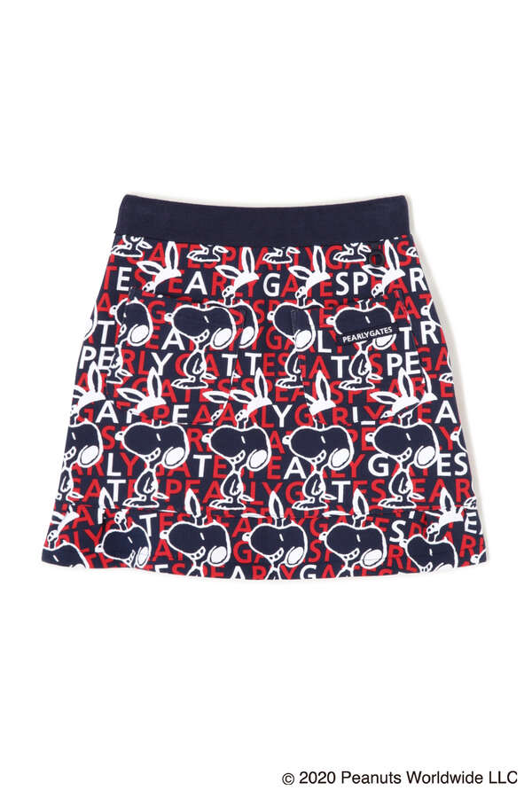 パーリーゲイツ Snoopy 裏毛起毛 Snoopy スウェット スカート