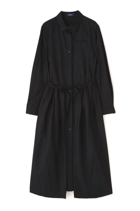 Human Woman キュプラコットンリネンシャツワンピース ヒューマンウーマン