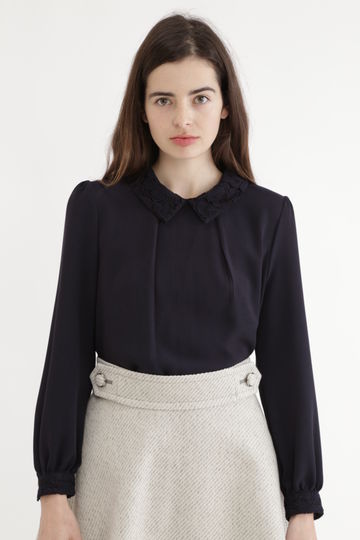  アリゼ襟付きブラウス 