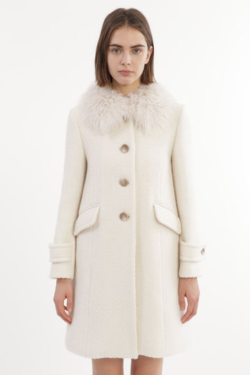  ロザモンドファー付きコート 