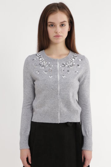  リアナジュエルカーディガン 