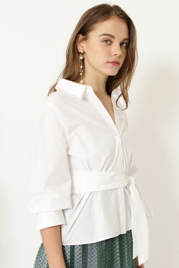  ジュリーペプラムスキッパーシャツ 