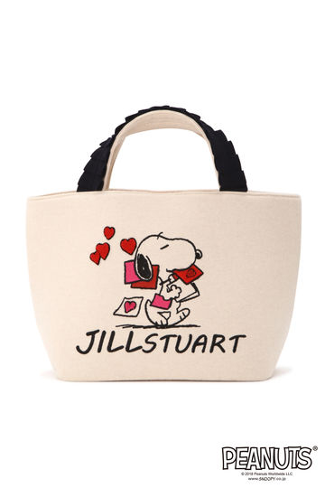  SNOOPY　フリルトートバッグ 
