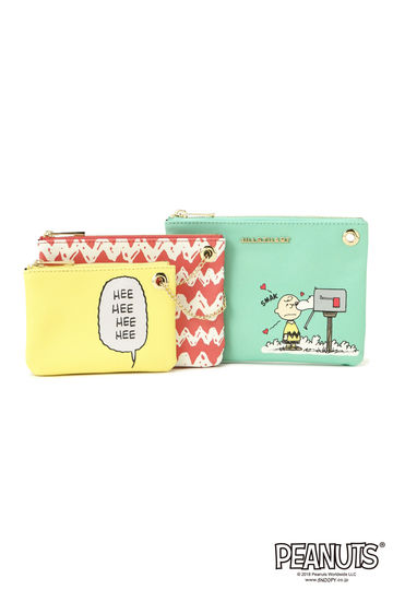  SNOOPY　３連ポーチ 