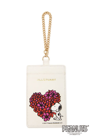  SNOOPY　パスケースホワイト 