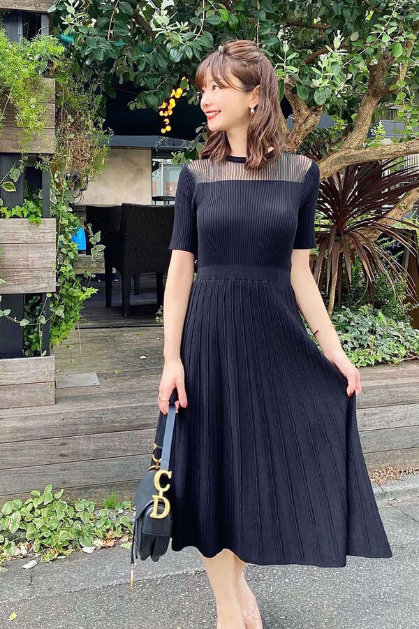 デコルテシアーニットワンピース Proportion Body Dressing プロポーションボディドレッシング 公式 通販mix Tokyo ミックスドットトウキョウ