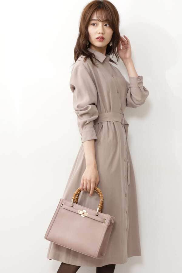 ベルト付きシャツワンピース Proportion Body Dressing サンエービーディーオンラインストア Sanei Online Store