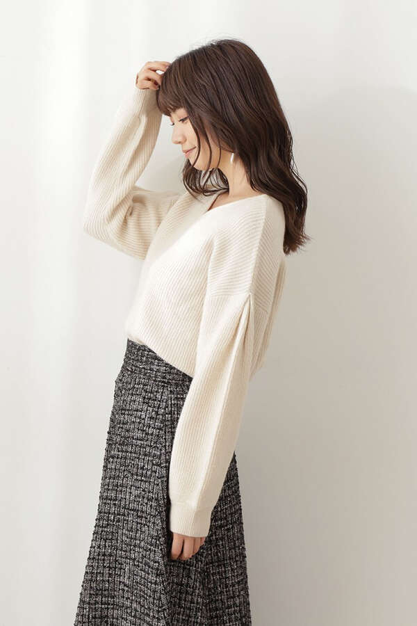 堀田茜さん着用 美人百花11月号掲載商品 ボリュームスリーブ畦ニットトップス Proportion Body Dressing プロポーションボディドレッシング 公式 通販 Mix Tokyo