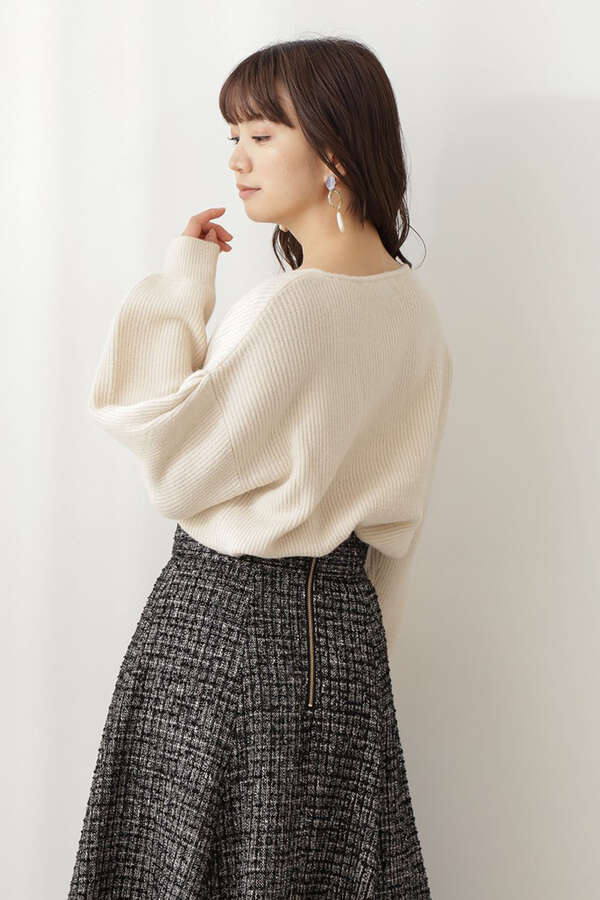 堀田茜さん着用 美人百花11月号掲載商品 ボリュームスリーブ畦ニットトップス Proportion Body Dressing プロポーションボディドレッシング 公式 通販 Mix Tokyo