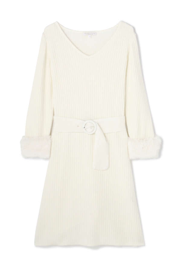 アンゴラ袖ファーニットワンピース Proportion Body Dressing サンエービーディーオンラインストア Sanei Online Store