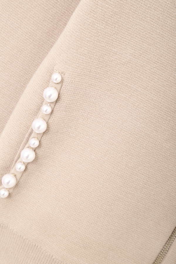 パール付きニットブルゾン Proportion Body Dressing サンエービーディーオンラインストア Sanei Online Store