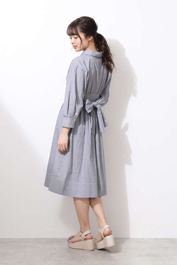 ウエストタックリボンワンピース Secret Sale サンエービーディーオンラインストア Sanei Online Store