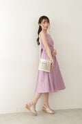 【堀田茜さん着用 美人百花６月号掲載商品】クロスラップワンピース