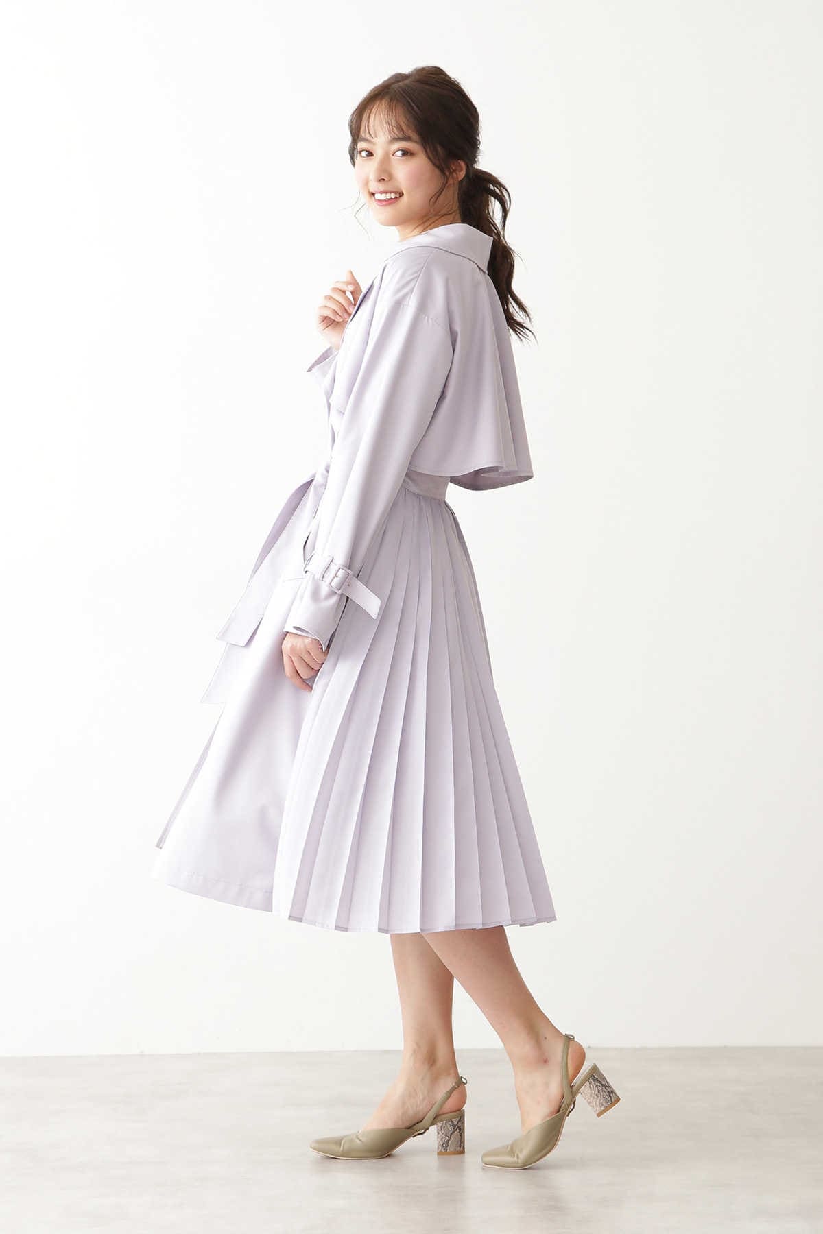 優先配送 バッグプリーツドレストレンチ JILL JILLbyJILLSTUART by