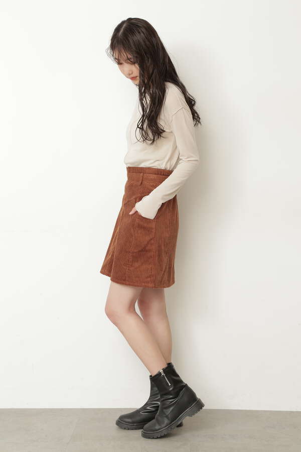 セットアップ対応 コーディロイパネル替ミニスカート Free S Mart サンエービーディーオンラインストア Sanei Online Store