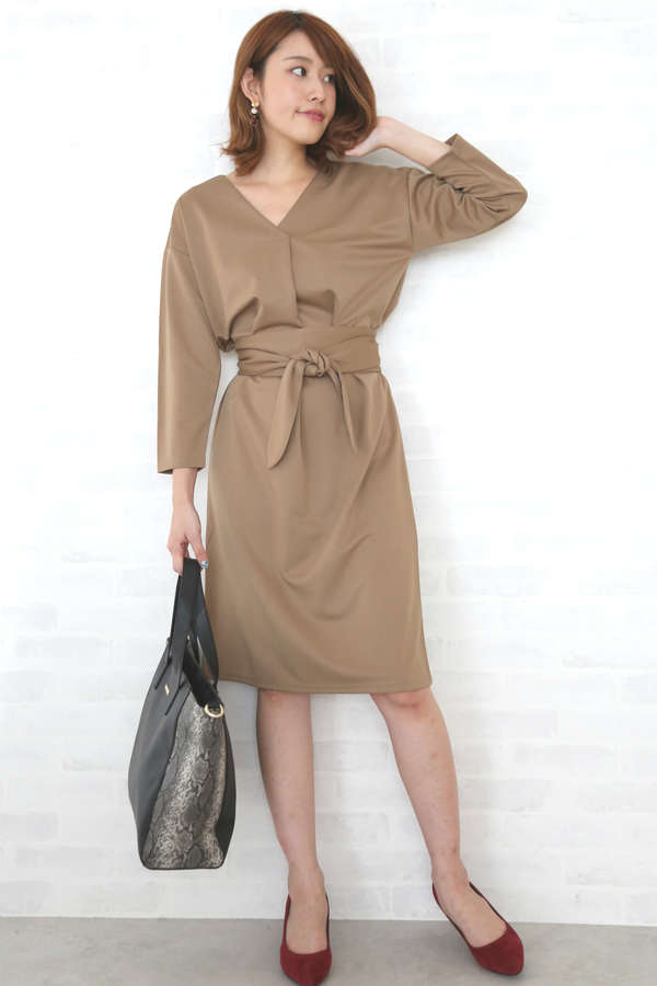 サッシュベルト付カットソーワンピース Byp D サンエービーディーオンラインストア Sanei Online Store