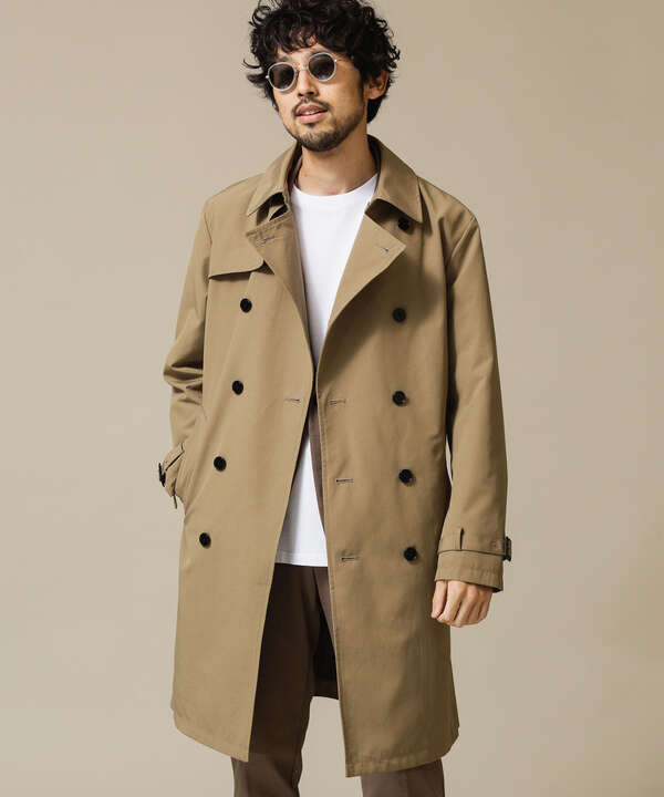 ナノユニバース 7DAYS COAT ダブルトレンチコート スプリングコートXL 低廉 - ジャケット・アウター