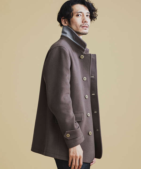 激安品【Schott】シングルメルトンコート　Size−L ジャケット・アウター