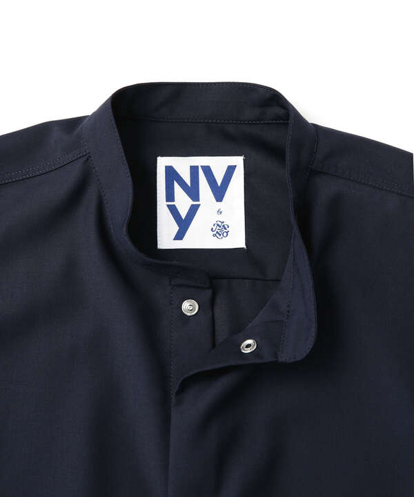 NVyby nano universe バンドカラーシャツ