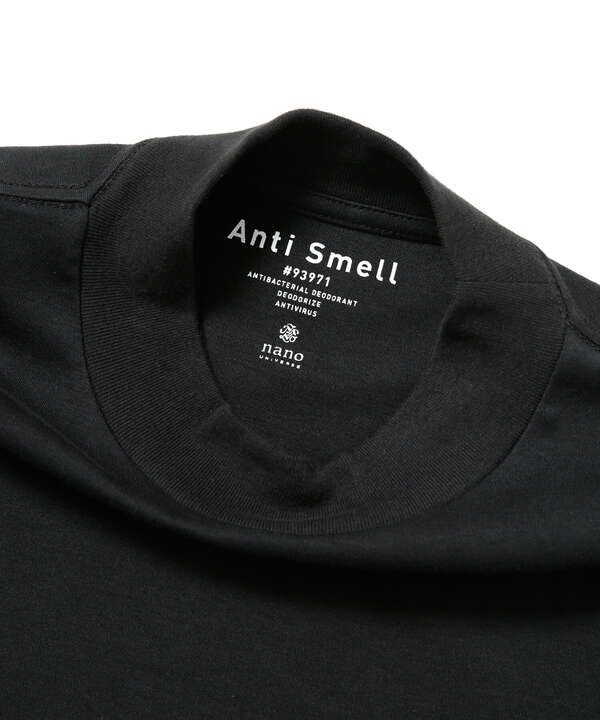 《イヤな臭いを軽減》Anti SmellモックネックロングスリーブTシャツ
