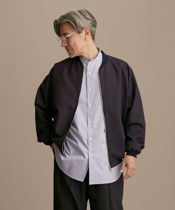 MINAMI SHIRTS ジップアップブルゾン/南シャツ スウェットジャケット